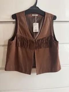 新品☆今期のBAYFLOWフリンジ付きベスト