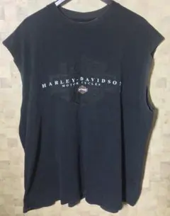 ハーレーダビッドソン　カットオフ　Tシャツ　00's ビッグサイズ　フェード