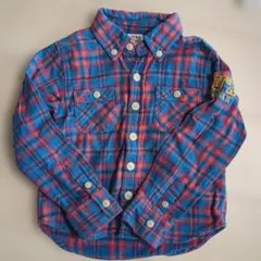 JUNK STORE チェックシャツ 120 男の子 長袖 カジュアル