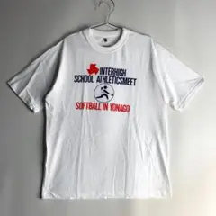 80s 90s vintage ソフトボール インターハイ ピクトグラム TEE