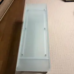 ガラステーブル テレビ台 ローテーブル シルバー 3段 幅100cm - メルカリ
