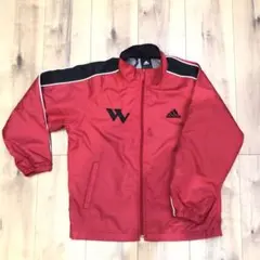 アディダス　adidas キッズ　ウィンドブレーカー　130 赤　レッド