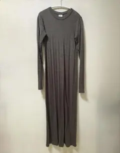 Miller ロングワンピース ブラウン 長袖