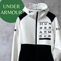 Under Armour フルジップパーカー Sジャケット ホワイト×ブラック