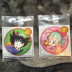 ドラゴンボール シールウエハース　孫悟空 ブルマ 龍球レア2枚