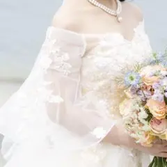 YNS WEDDING ウェディングドレス (マタニティサイズ変更) - メルカリ