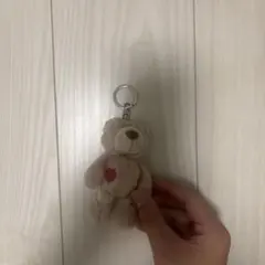くま ぬいぐるみ キーホルダー love message