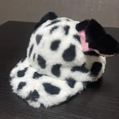 ヒョウ柄ファーキャップ