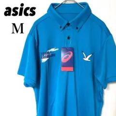 asics ボタンダウン ポロシャツ 神奈川インターハイ M 新品 タグ付