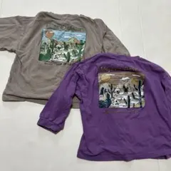 ペアマノンストリート　グラフィック長袖カットソー 2枚セット　110