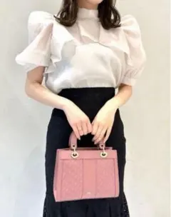 スナイデル　ハーフスリーブオーガンジーブラウス