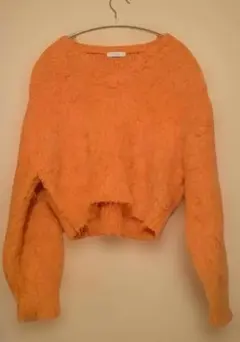 モヘアニット ピンク