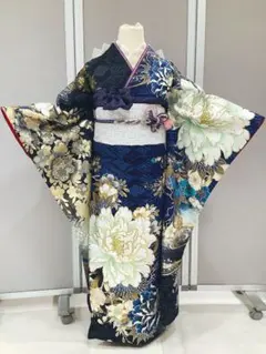 振袖フルセット　青