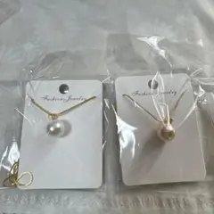 Fashion Jewelry パールネックレス 2色セット