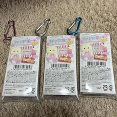 新品　カラビナ付き クリアポーチ スリム 推し活　ポーチ セリア　3点セットのサムネイル