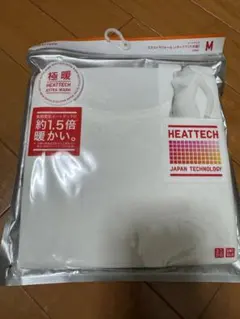 UNIQLO ユニクロ　極暖　エクストラウォーム　UネックT 八分袖　白　M