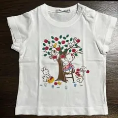 最終値下げ☀︎美品☀︎familiar おはなしTシャツ ホワイト　80