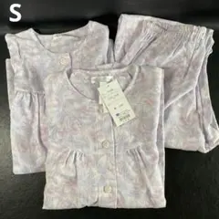 未使用タグ付　綿100％　パジャマ　寝巻　Sサイズ　花柄　半袖　長袖のサムネイル