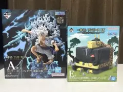 ワンピース　一番くじ　A賞　ルフィ　ギア5 魂豪示像　E賞　カク　小物入れ