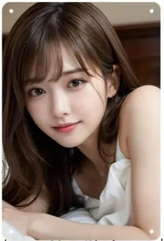 可愛い　美少女　メタルポスター　ブリキ看板　インテリア雑貨