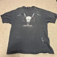 Harley-Davidson Tシャツ フェード ダメージ 雰囲気系
