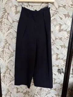 PLST プラステ ストレッチ ハイウエストパンツ ネイビー XXS