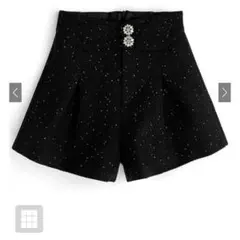 GRL ツイードビジューボタンショートパンツac2219 Mサイズ