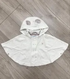 familiar フード付きポンチョ 60-90cm UVカット 紫外線カット