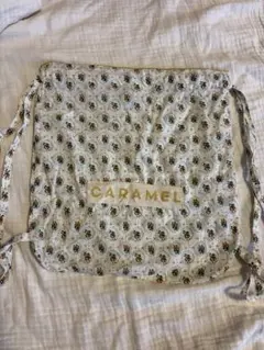 (新品)CARAMEL 花柄ナップザック CARAMEL チェック柄 リュック ナップサック - メルカリ
