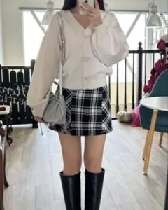 ビジューリボンボタンニットカーディガン　k9342f アイボリー　GRL grl