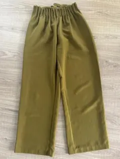 オリーブグリーン ワイドパンツ