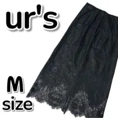 【新品未使用】ur's ユアーズ レースセミタイトスカート エレガント【M】