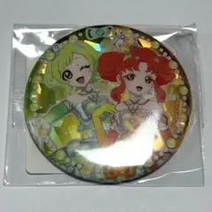 ひみつのアイプリ ホログラム缶バッジ アイリ＆リンリン①／DMMスクラッチ