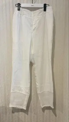 ISSEY MIYAKE メッシュ リネンパンツ ホワイト 白のサムネイル