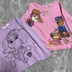 H&M パウパトロール ロンTセット 110 スカイ 女の子のサムネイル