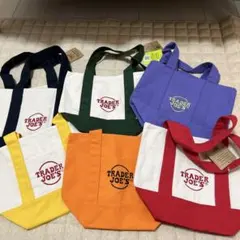 TRADER JOE'S カラフルミニトートバッグ2個セット