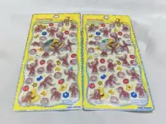 プチドロップステッカー　おさるのジョージ2点