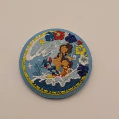 Disney Characters 刺繍缶バッジ　リロ＆スティッチ