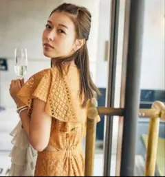 中野綾香×Andemiu　アンデミュウ　オケージョン　レース　セミオケージョンのサムネイル