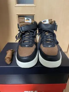 【超美品】Nike Air Force1 MID '07 LX 27.0 茶/黒