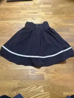 AxesFemme アクシーズファム　フレアスカート　花柄　ブラウン　M 膝丈