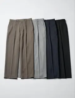 UNIQLO C コラボ　タックワイドテーパードパンツ　ブラック　男女兼用　M