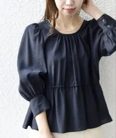極美品✨定価1.1万❤️ 黒 シップスエニィ 洗える トーンカット 