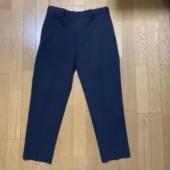 ネイビー スラックス ベルトループ付き