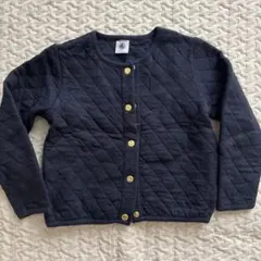ネイビー キルティング カーディガン 110cm プチバトー