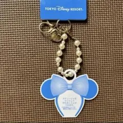 ディズニー　ミニー　パールビーズカチューシャホルダー　キーチェーンのサムネイル