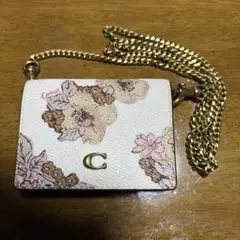 COACH チェーン付き　ミニウォレット　ショルダー