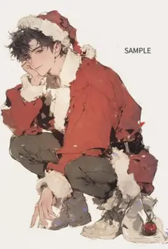 3095優しいサンタ君ステッカー