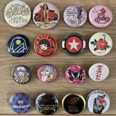 平成　レトロ　缶バッジ　16個セット