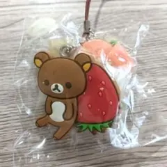 激レア‼️リラックマ マスコット付ストラップ いちご ファンシーボックス リラックマ いちごのフィギュアストラップ｜商品